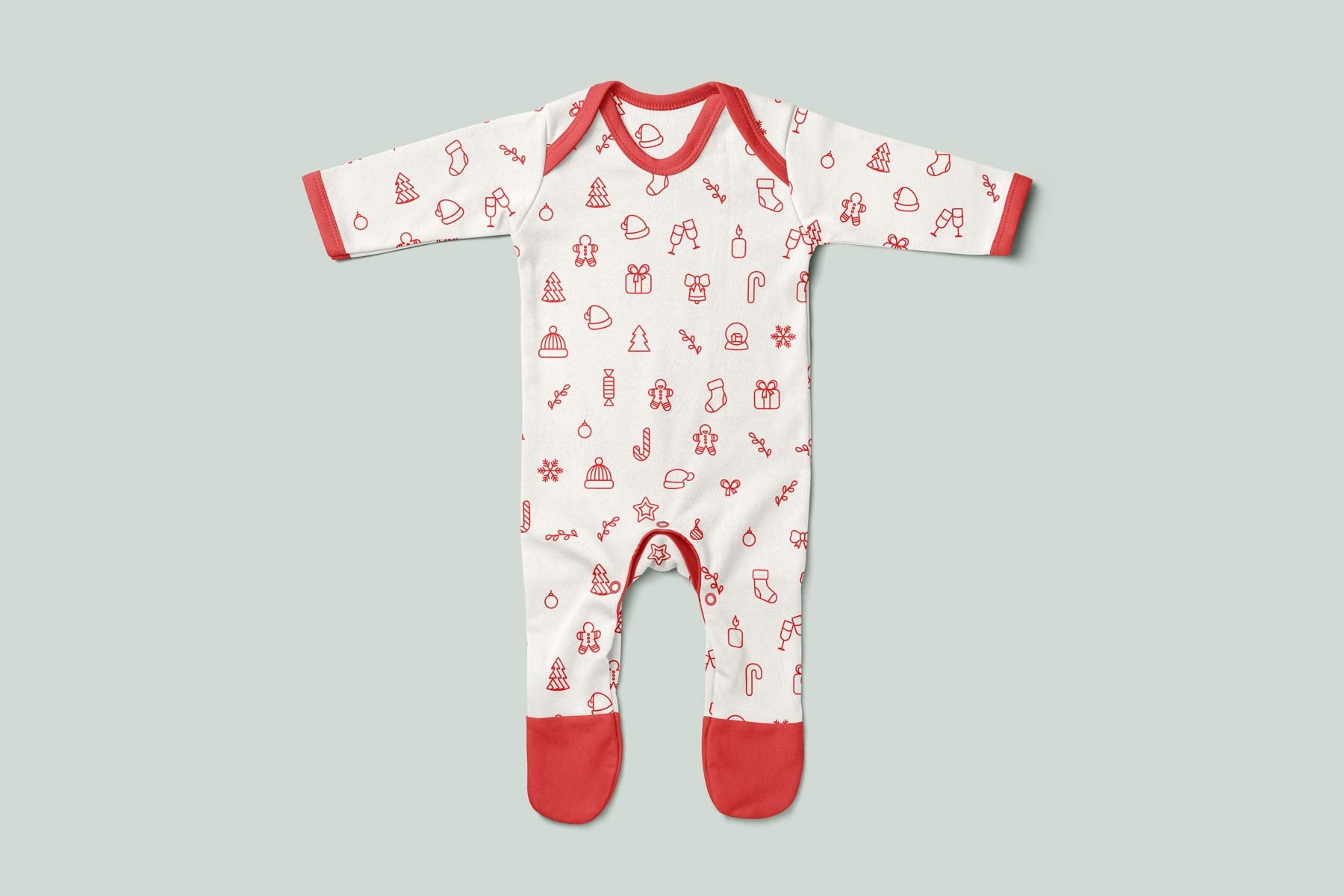 Bamboo romper (holiday pattern)