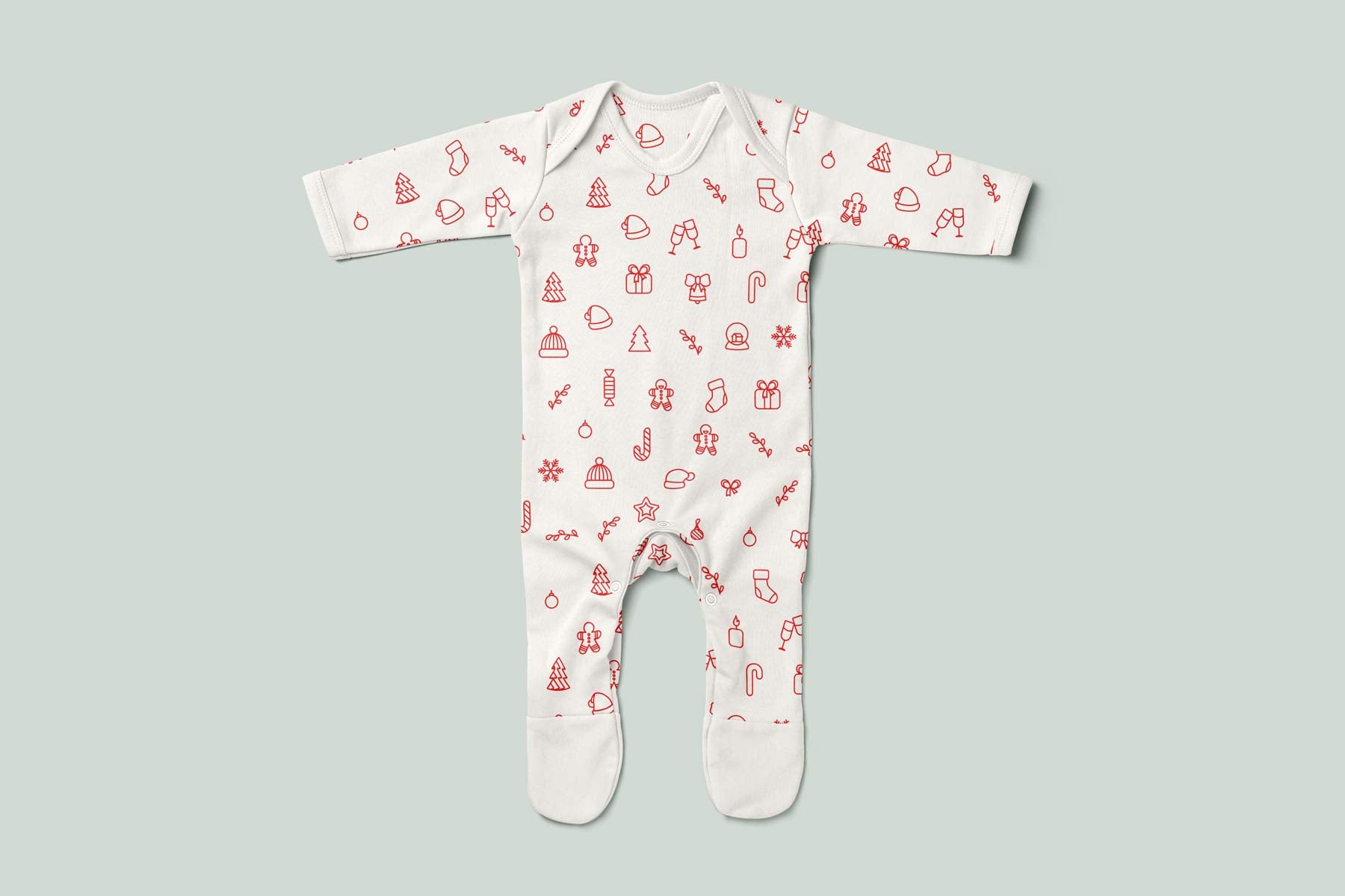 Bamboo romper (holiday pattern)