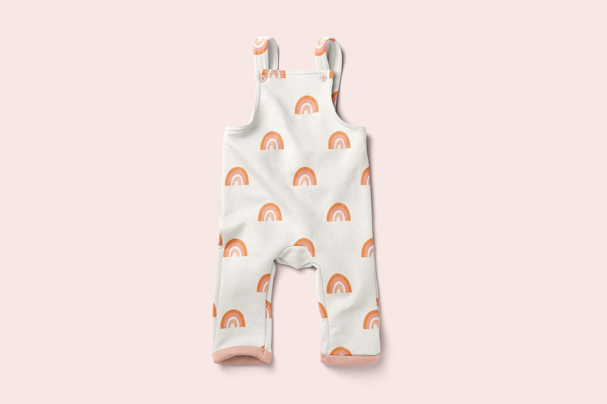 Honey to the Bee fleece overalls with pink rainbows